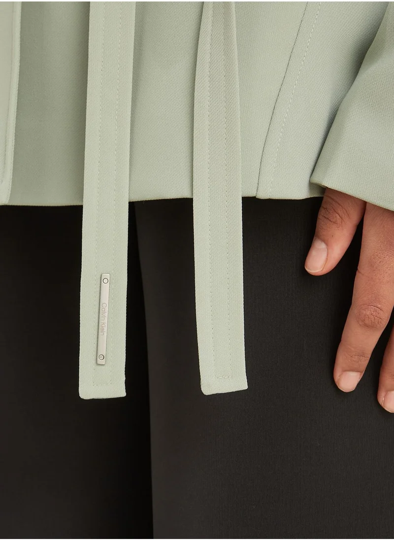 CALVIN KLEIN Belted Pocket Detail Blazer
