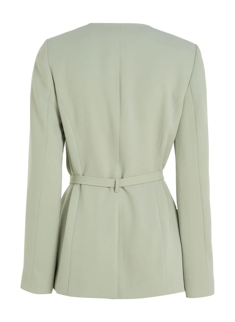 CALVIN KLEIN Belted Pocket Detail Blazer