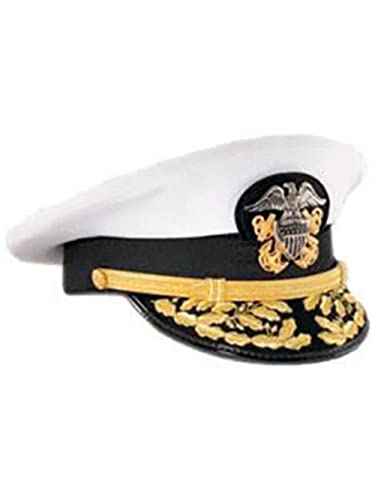 Rubies Forum Novelties Adult Yacht Captain's Hat, White/Gold - Image 2