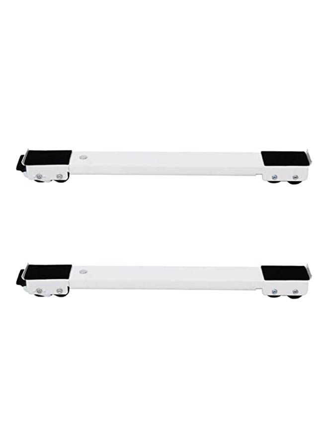 Multifunctional Mobile Washing Machine Stand, Dolly Furniture Base for Washing Machine, Dryer, Refrigerator Appliance, White, 45x5cm, 18*2*1.5cm - Image 1