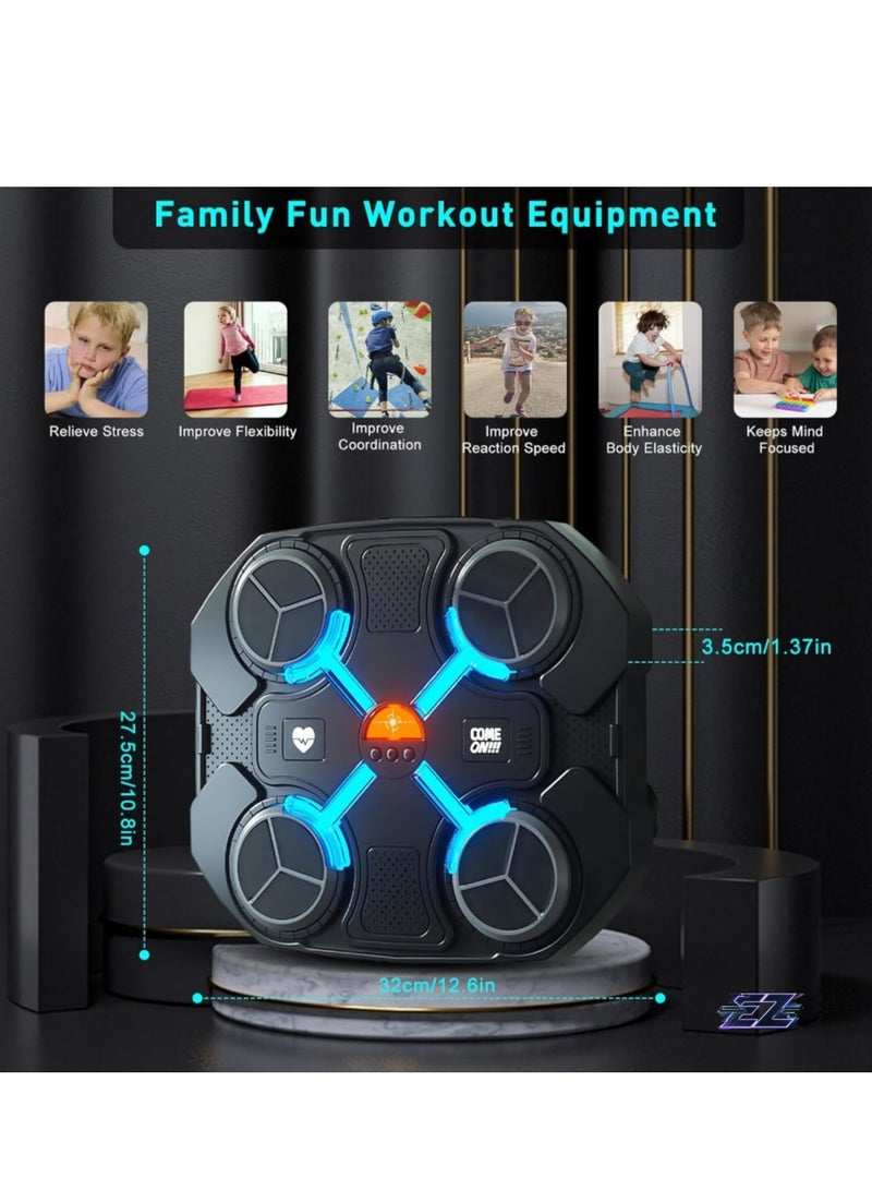 ELTRAZONE LED Music Boxing Machine for Children – Bluetooth-Enabled Smart Wall Boxing Target with Boxing Gloves, Interactive Trainer Gift - Image 2