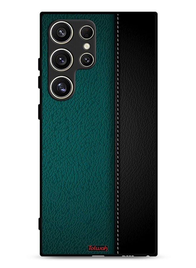 Tolwak Samsung Galaxy S24 Ultra 5G Protective Case Cover Leather Pattern - Image 1