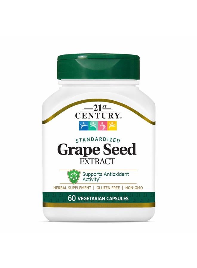 21st Century Grape Seed Extract Veg Capsules, 60 Count (21378) - Image 1