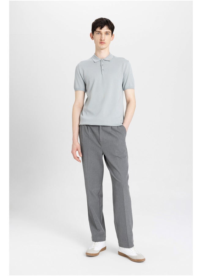 DeFacto Man Smart Casual Slim Fit Polo Neck Short Sleeve Tricot Polo T-Shirt  - Image 4
