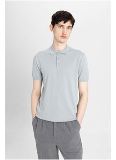 DeFacto Man Smart Casual Slim Fit Polo Neck Short Sleeve Tricot Polo T-Shirt  - Image 3