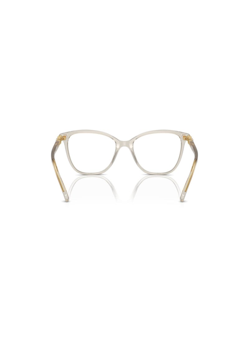 SWAROVSKI Swarovski Woman Square  Eyeglasses- Sk 2020 - Lense Size:52Mm - Transparent Beige - Image 3