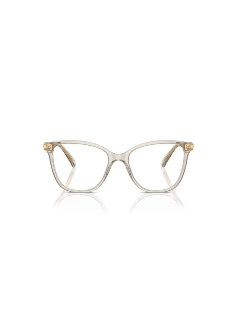 SWAROVSKI Swarovski Woman Square  Eyeglasses- Sk 2020 - Lense Size:52Mm - Transparent Beige - Image 4