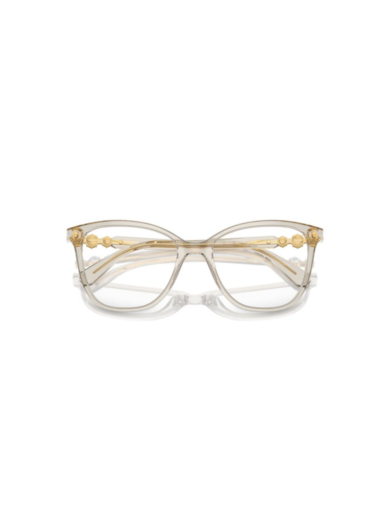 SWAROVSKI Swarovski Woman Square  Eyeglasses- Sk 2020 - Lense Size:52Mm - Transparent Beige - Image 5