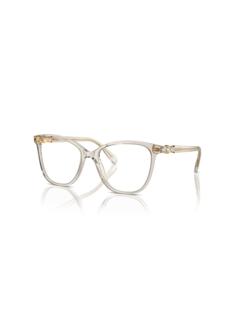 SWAROVSKI Swarovski Woman Square  Eyeglasses- Sk 2020 - Lense Size:52Mm - Transparent Beige - Image 1