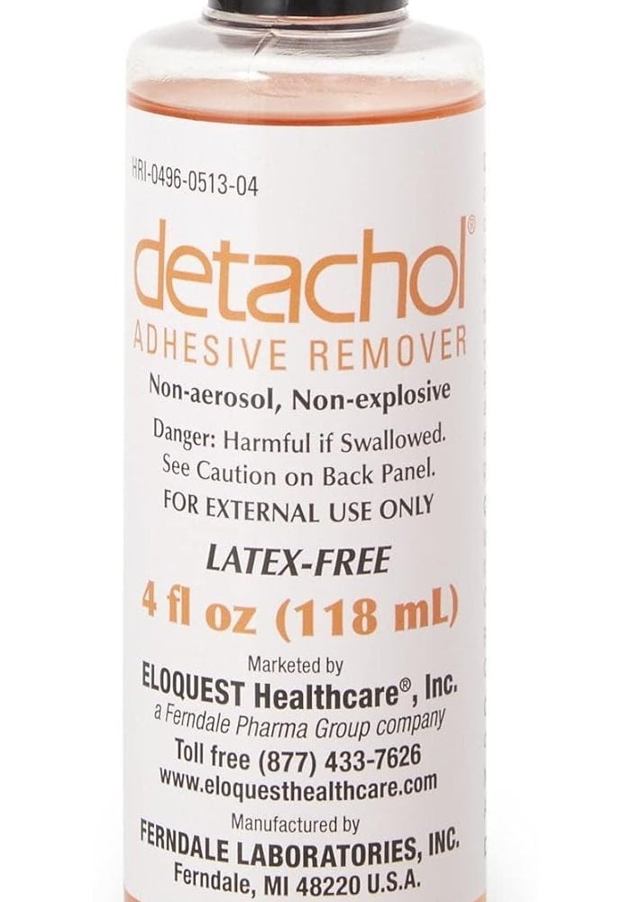 Ferndale Detachol Adhesive Remover 4oz Flip Top Bottle - Latex-Free, Non-Irritating Skin Adhesive Remover - Image 1