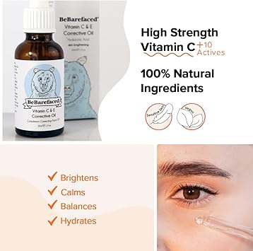 BeBarefaced Face Oil 10 Supercharged 100 Natural Ingredients Preservative Free AntiAgeing Facial Oil - Image 2