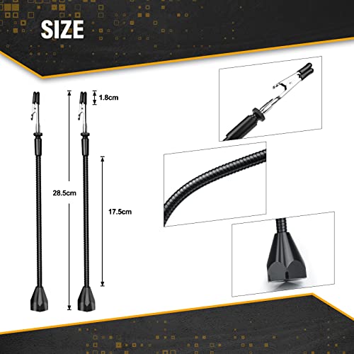 Demao Magnetic Soldering Helping Hands, Third Hand Tools for Soldering, Wire Holders with Flexible Gooseneck Metal Arms for Hobby Welding Crafts(Pack of 2) - Image 2