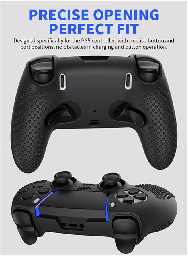 PS5 Controller Cover, Anti-Slip Sweatproof Silicone Grip, Enhanced Comfort for PlayStation 5 Controller  - Image 5