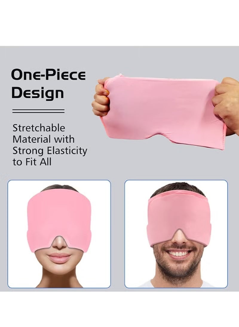 قبعة مرنة لتخفيف الصداع والصداع النصفي – غطاء جل ثلجي قابل للتسخين والتبريد – مقاس واحد يناسب الجميع - Image 5