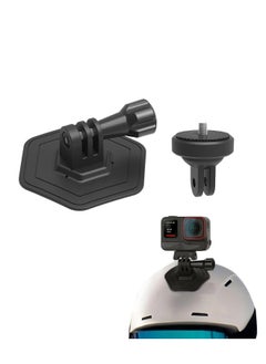 Generic Helmet Adhesive Sticky Mount Curved Adhesive Base Kit, for DJI Osmo Action 4 Flexible Adhesive Mount, for Insta360 GO3/GoPro and Most Action Cameras  - Image 1