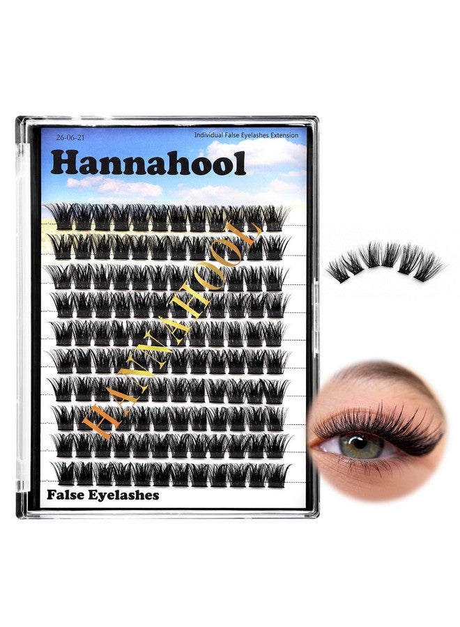 Hannahool Large Tray,10-20Mm To Choose Diy Eye Lashes Extensions 120 Cluster Wide Stem Eyelashes Soft And Lightweight Individual False Eyelashes Dramatic Look (12Mm) - Image 1