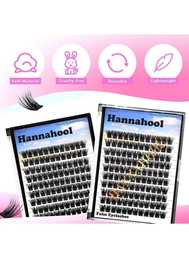 Hannahool Large Tray,10-20Mm To Choose Diy Eye Lashes Extensions 120 Cluster Wide Stem Eyelashes Soft And Lightweight Individual False Eyelashes Dramatic Look (12Mm) - Image 3