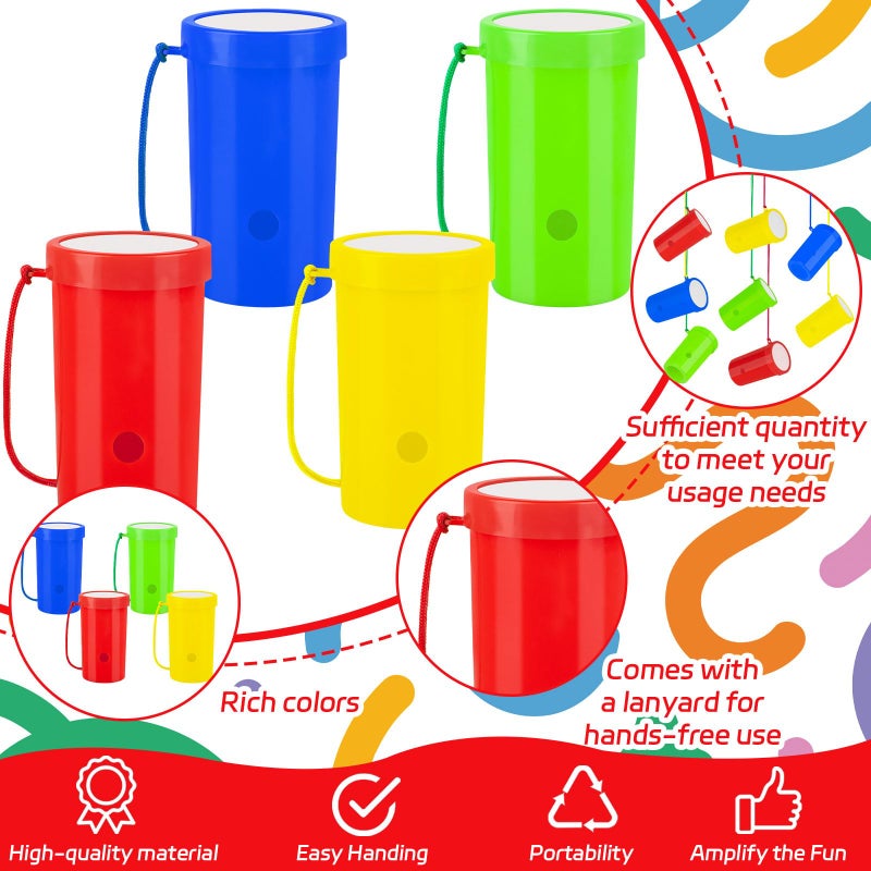 Demonwer 12 Pcs Mini Air Horns 3 Inch Noisemakers for Sporting Events Loud Noise Maker Blow Horn Noise Whistle with Lanyard for Birthday Holiday Party Graduation Celebrations Goodie Bag Fillers - Image 3