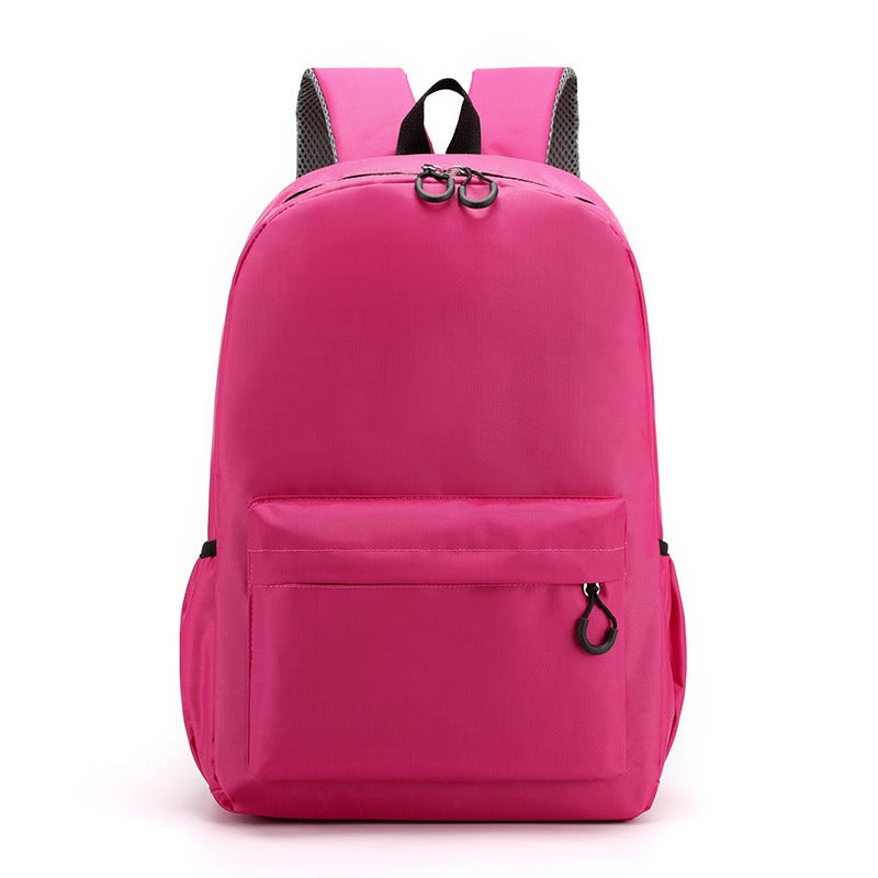 Custom Logo Kids Backpack for Grades 1-6 Pink 