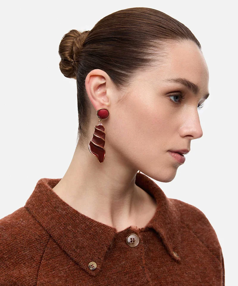 ايبيكيول Combined Spiral-Effect Earrings