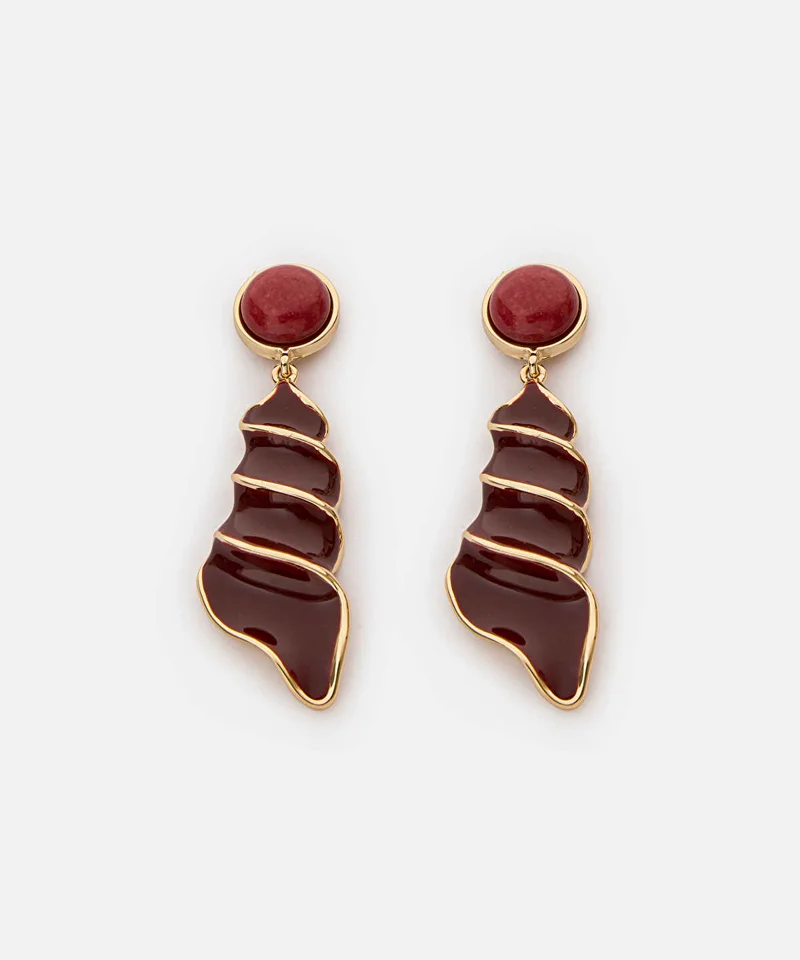 ايبيكيول Combined Spiral-Effect Earrings