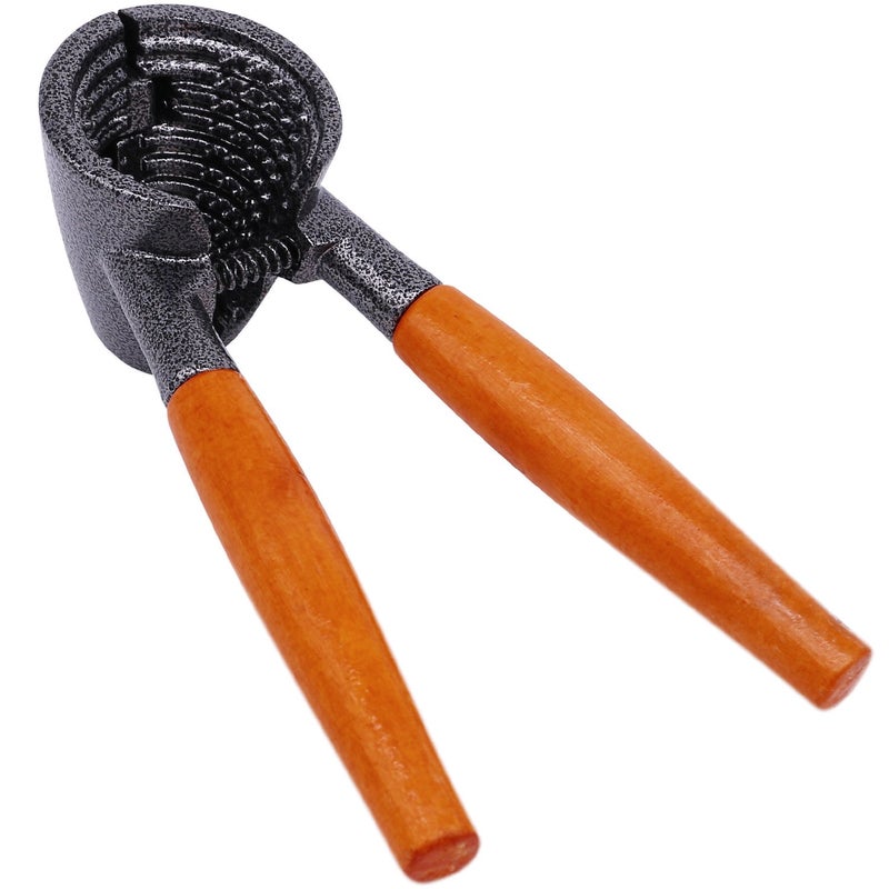 Anwenk Heavy Duty Nutcracker Pecan Walnut Plier Opener Tool with Wood Handle - Image 1