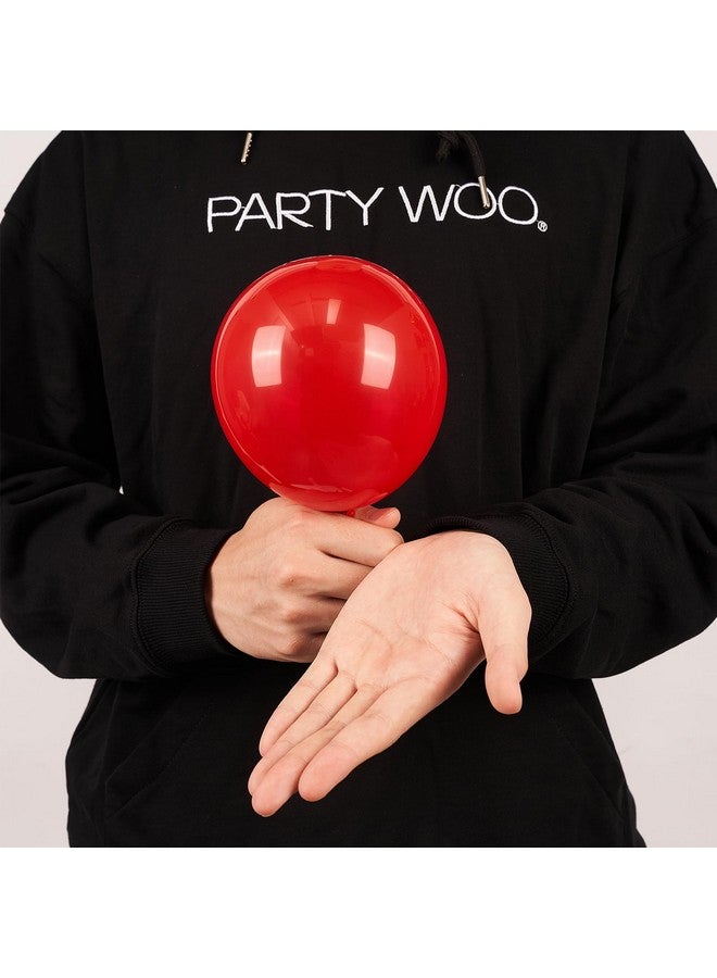 PartyWoo بالونات PartyWoo حمراء 50 قطعة 5 بوصة صغيرة ميني مات حمراء بالونات لاتكس للتخرج والزفاف ويوم الاستقلال ويوم الحب ويوم الذكرى وعيد الميلاد وحفلات الخطوبة والاحتفالات الحزينة - Image 2