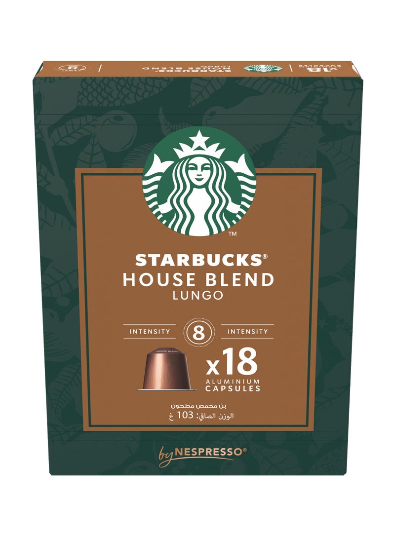 Starbucks House Blend Lungo By Nespresso 18 Capsules (103g)  - Image 2