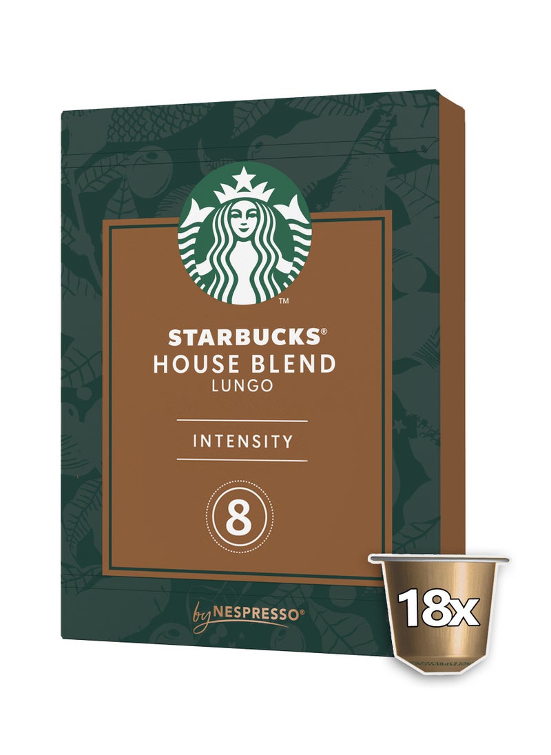 Starbucks House Blend Lungo By Nespresso 18 Capsules (103g)  - Image 1