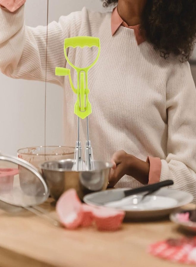 FUNOMOCYA Hand Crank Manual Egg Beater Stainless Steel Mixer with Ergonomic Handle for Efficient Multi-Functional Kitchen Mixing and Baking 11.81X5.11X3.14In - Image 4