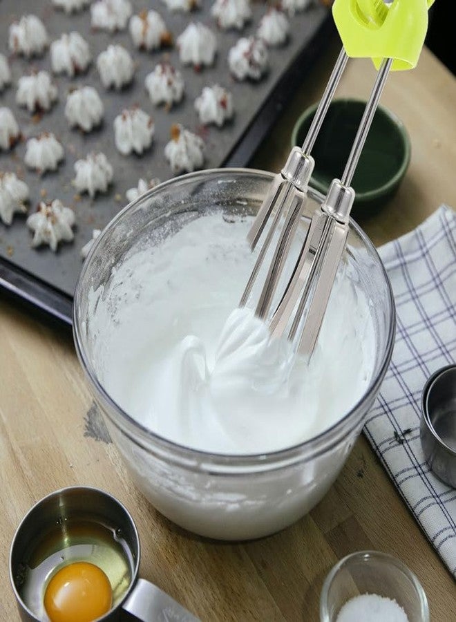 FUNOMOCYA Hand Crank Manual Egg Beater Stainless Steel Mixer with Ergonomic Handle for Efficient Multi-Functional Kitchen Mixing and Baking 11.81X5.11X3.14In - Image 5