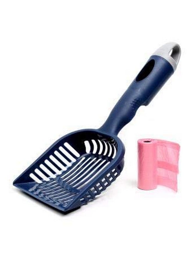 مغرفة فضلات القطط مع كيس براز سهل الاستخدام (قد يختلف اللون) - Image 3