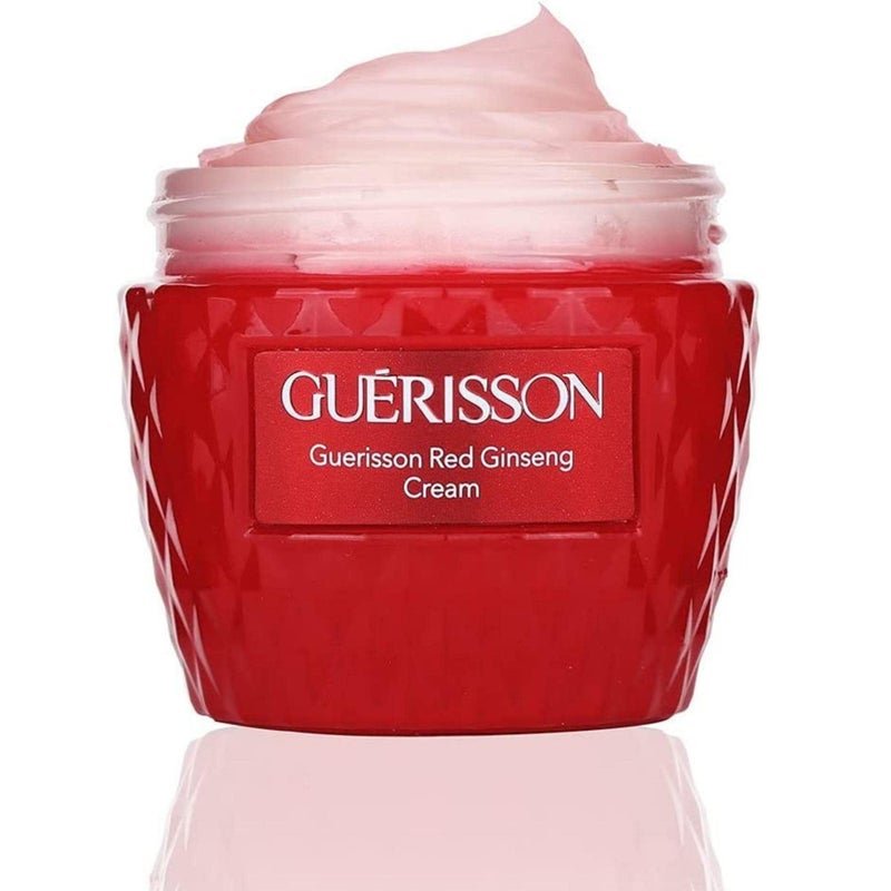 GUERISSON كريم الجينسنغ الأحمر من غويريسون 2.03 أونصة سائلة (60 جرام) - يحتوي على زيت الحصان ومستخلص الجينسنغ الأحمر، كريم وجه مضاد للأكسدة ومرطب قوي - Image 3