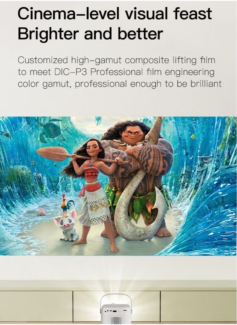 ELTRAZONE - Portable Mini Projector Android Smart Projector | 1920x1080P Multimedia Projector | 8000 Lumens, 5G WiFi, Bluetooth | 100 Inch Screen, Home Cinema Projector | Model S10 - Image 1