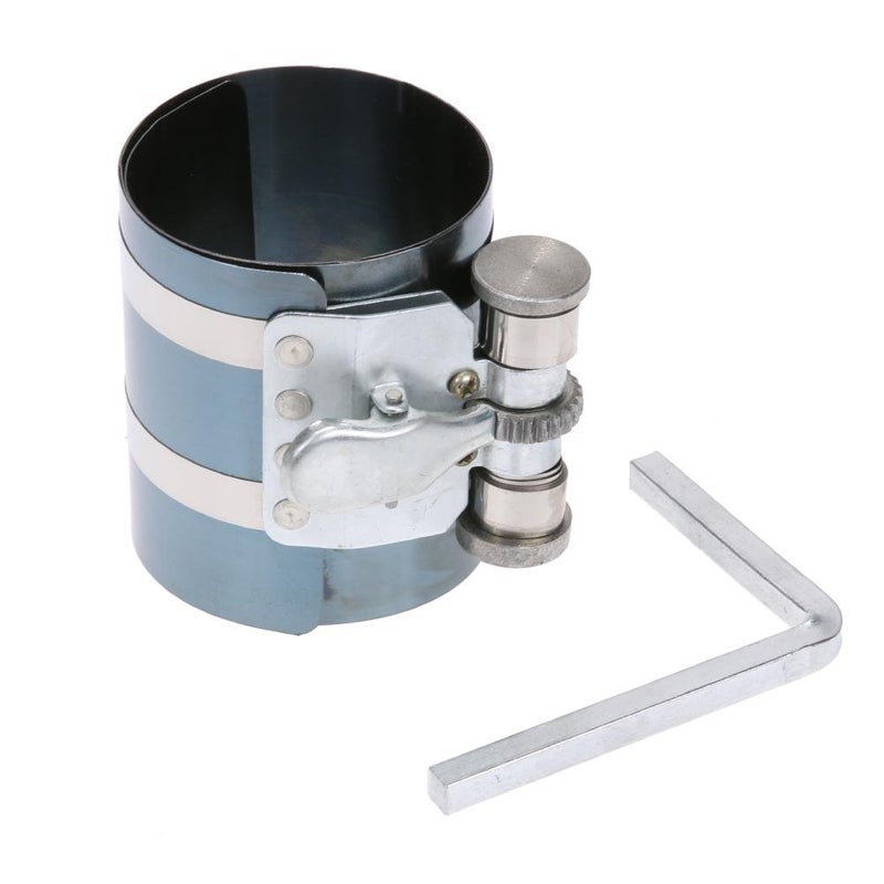 starnearby Starnearby 4 inch Car Engine Piston Ring Compressor Tool Installer Band Ratcheting  - Image 1