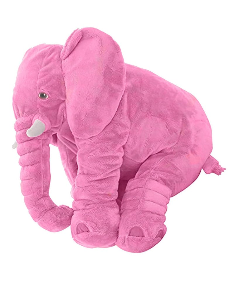 DearJoy Big Fibre Filled Baby Pillow and Stuffed Animal Elephant Soft Toy of Plush Hugging Pillow Material for Kids Boy/Girl as Birthday Gift (60 cm, Pink) Polyester - Image 2