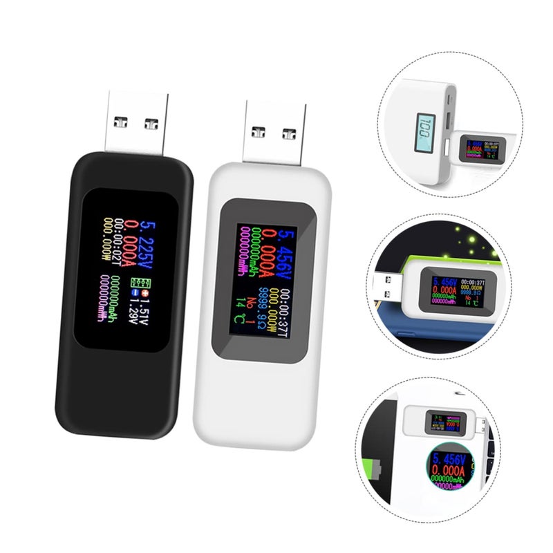 Package Of 1 USB Voltage Tester Power Meter With LCD Display Ammeter Voltmeter Multimeter - Image 3