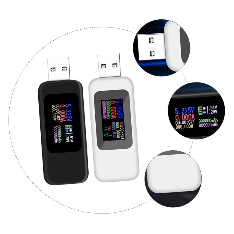 Package Of 1 USB Voltage Tester Power Meter With LCD Display Ammeter Voltmeter Multimeter - Image 4