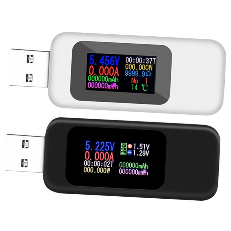 Package Of 1 USB Voltage Tester Power Meter With LCD Display Ammeter Voltmeter Multimeter - Image 2