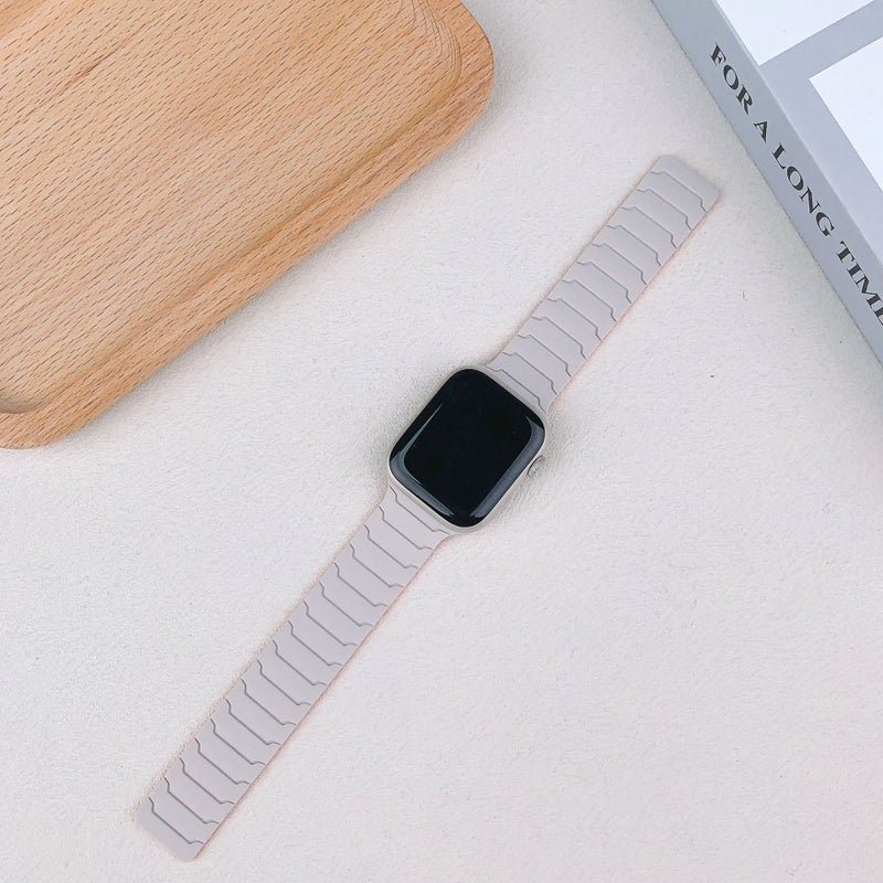 Silicone Magnetic Watch Band for Apple Watch 1-11/Ultra 3/SE - Image 3