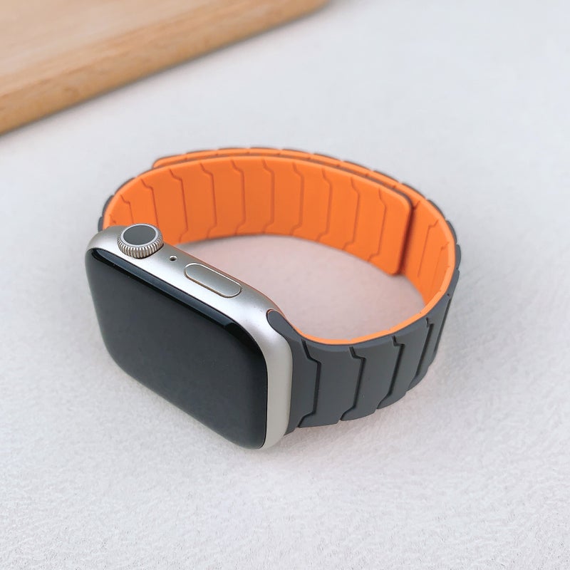 Silicone Magnetic Watch Band for Apple Watch 1-11/Ultra 3/SE - Image 4