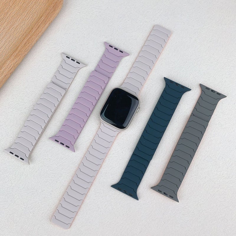 Silicone Magnetic Watch Band for Apple Watch 1-11/Ultra 3/SE - Image 2