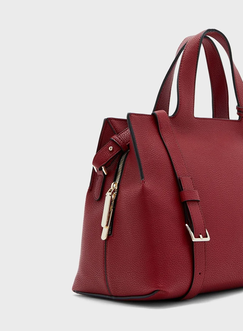 CALVIN KLEIN Neat Double Handle Shoulder Strap Tote