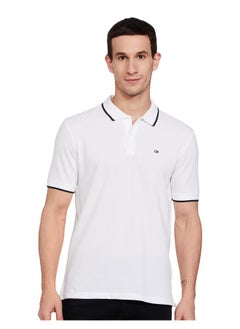 Peter England Peter England Men's Slim Fit T-Shirt (PCKPSSGBH37150_White L)  - Image 1