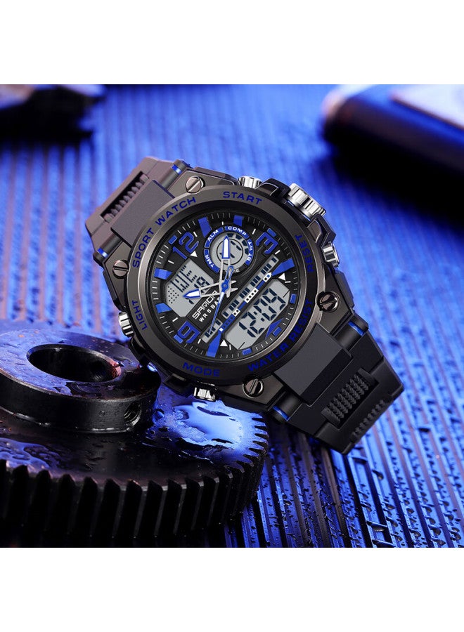 Sanda Electronic Watch For Men, Students, Sports, Waterproof, Luminous, For Middle And High School Students, Military Enlistment, Outdoor Timing Digital Watch - Image 5