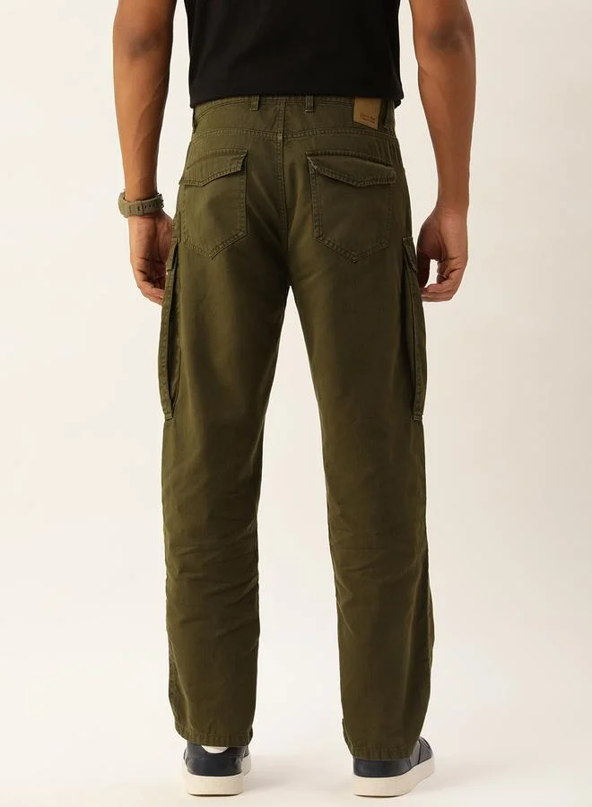 Styli Men Relaxed Fit Cotton Cargo Trousers By Bene Kleed