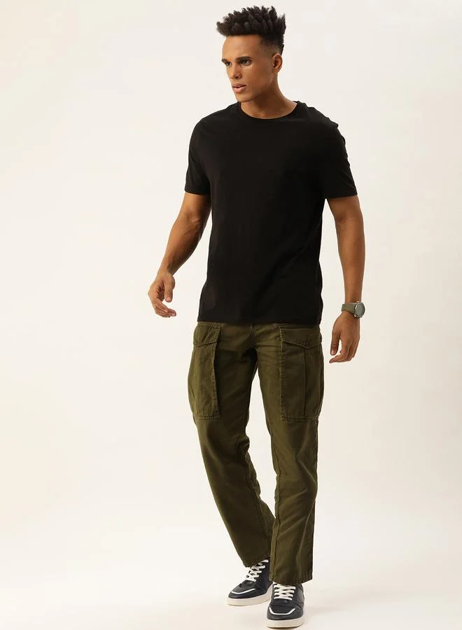 Styli Men Relaxed Fit Cotton Cargo Trousers By Bene Kleed