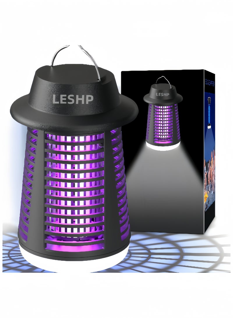 ليشب مبيد للحشرات في الهواء الطلق، ومبيد للبعوض مزود بضوء الصمام الثنائي الباعث للضوء، ومفخ للذباب في الهواء الطلق وفي الأماكن المغلقة، ومفخ للذباب الكهربائي القاتل للحشرات، مناسب للحديقة - Image 1