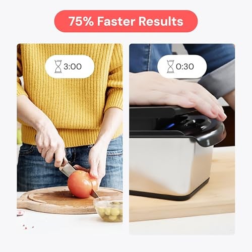 Fullstar فولستار الشيف المحترف الأصلي - قاطع الخضار ومقشر، قاطع الطعام مع حاوية، قاطع الفواكه، أدوات المطبخ والهدايا، أساسيات المنزل (14 في 1، فضي) - Image 4