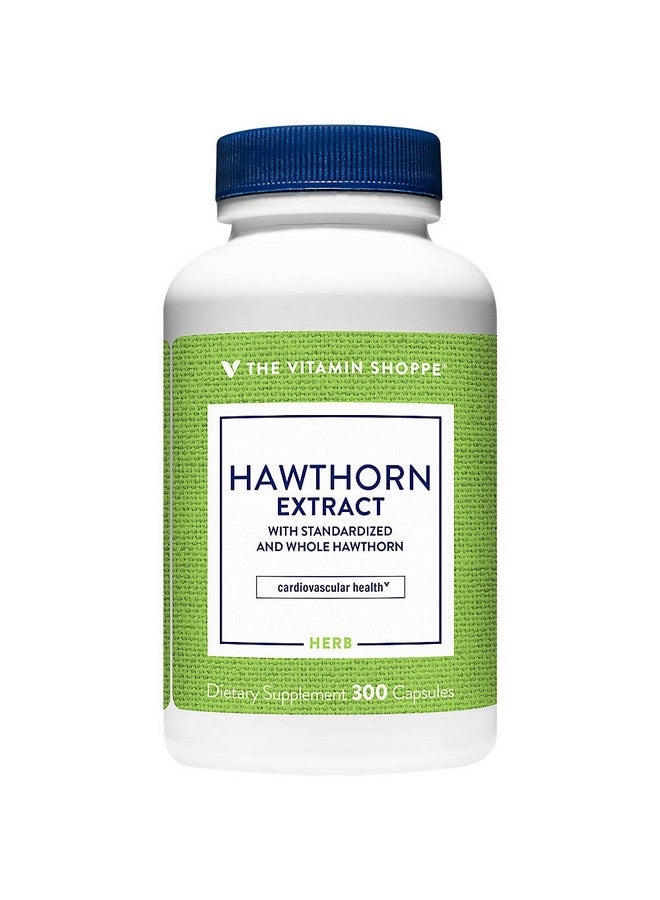 The Vitamin Shoppe Hawthorn Extract, with Standardized and Whole Hawthorn, Powerful Antioxidant That Supports Cardiovascular Health, Supports Cellular Health (300 Capsules) - Image 2